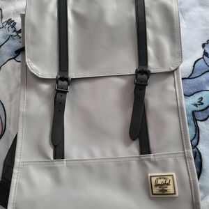 Herschel Supply Company Light Gray Backpack with Black Straps